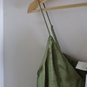WILFRED DARK GREEN CAMISOLE